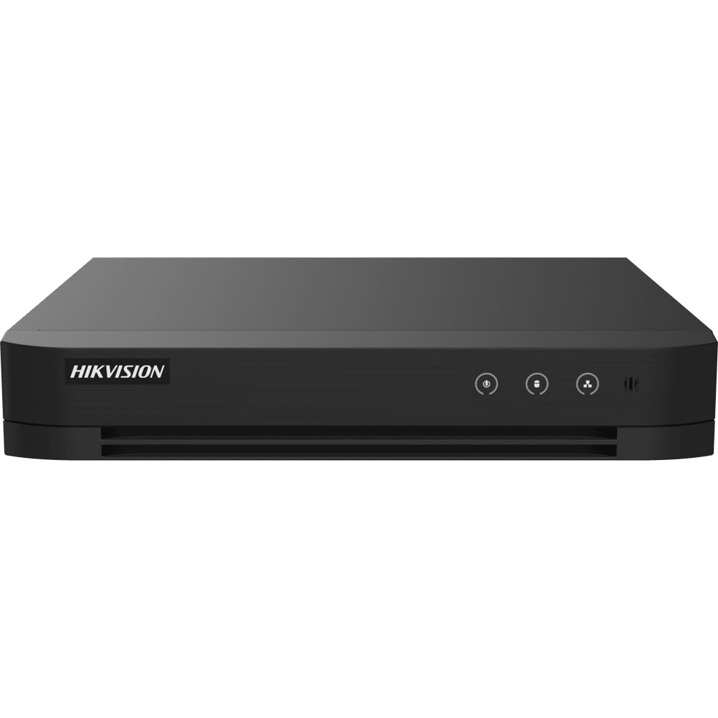 DVR 8 Canales TURBOHD + 8 Canales IP / 8 Megapixel (4K) / Audio Bidireccional / ACUSENSE / 1 Bahía de Disco Duro / Salida de Video en Full HD / H.265+