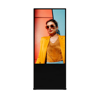 Pantalla de 55" 4K para Publicidad Digital / Base para Piso (Totem) / Gestión de Contenido y Control Centralizado