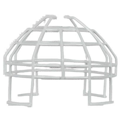 Protector De Rejilla Anti Vandalismo Y Golpes Accidentales, Color Blanco, Para Sirenas/Estrobos/Bocinas System Sensor, Montaje en Superficie en Techo, 8.55"Altox8.55"Anchox6.23"Profundidad