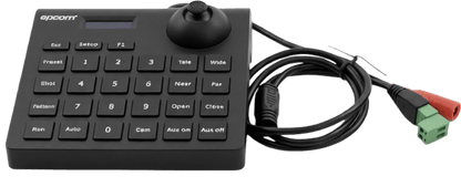 Mini Teclado controlador PTZ con pantalla LCD y joystick altamente resistente