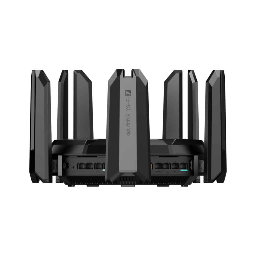 Home Router inalámbrico MESH Wi-Fi 7, Diseñado para GAMING con doble puerto WAN 2.5G para Sumar Ancho de banda, 3 puertos LAN 2.5G, 4 puertos LAN Gigabit.