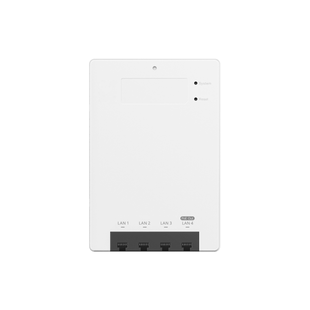Punto de Acceso Mesh Wi-Fi 6 para interior en pared, hasta 320 usuarios ideal para Hotelería u Oficina.