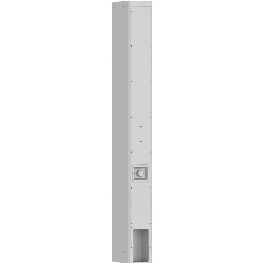 Columna de Altavoces Lineales DS-QAP54R15-2 / 2.25 Pulgadas / 150 W / 12 Unidades con Imán de Neodimio / Ángulo de Cobertura Horizontal 160° / Nivel Máximo de Presión Sonora 117 dB @ 1 m / Negro o Blanco
