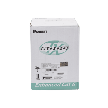 Bobina de Cable UTP 305 Metros (1000 Pies) de Cobre, TX6000? PanNet, Reelex, Gris Internacional, Categoría 6 Mejorado (23 AWG), PVC (CM), de 4 Pares