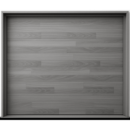Puerta de Garage de Alta Calidad / Estilo Americano / Acabado Laminado PREMIUM / Color Gris / 18x8 Pies.
