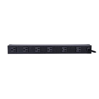 PDU Básico Para Distribución de Energía con Supresor de Picos, Con 12 Tomas NEMA 5-15R Traseras, 1UR, 15 Amp, 120 Vca, 1800 Joules de Protección