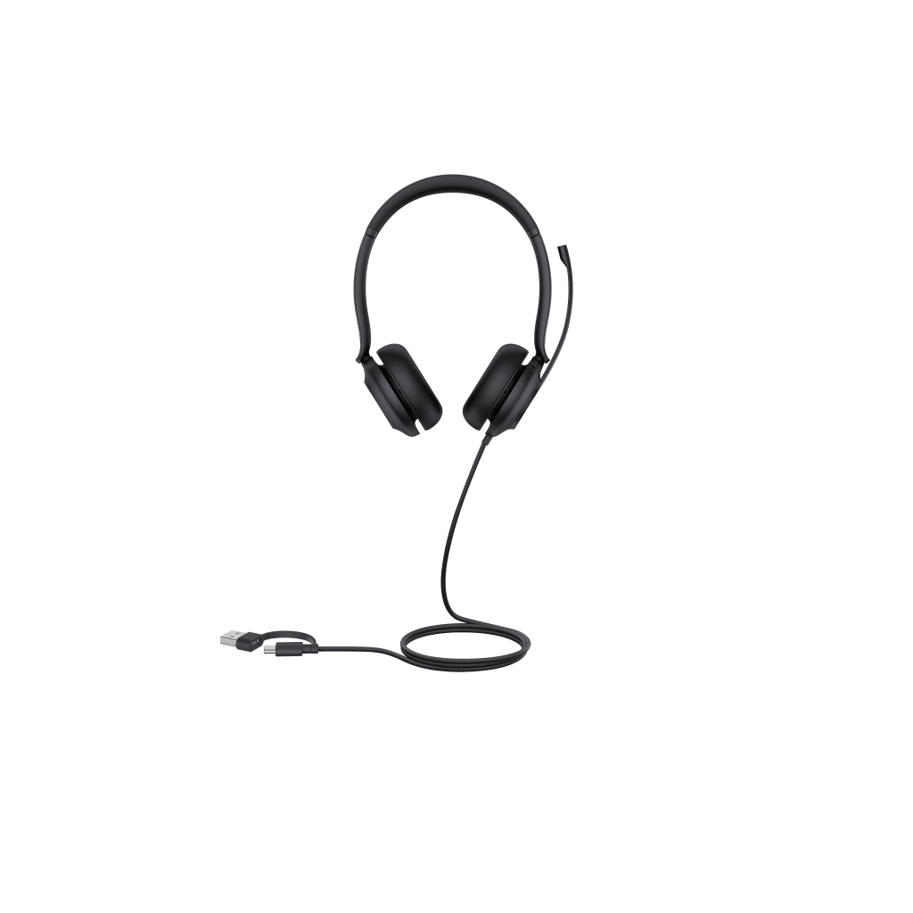Diadema Alambrica UH35 Dual Teams de Yealink USB C/A con Cancelación de Ruido y Diseño Ergonómico