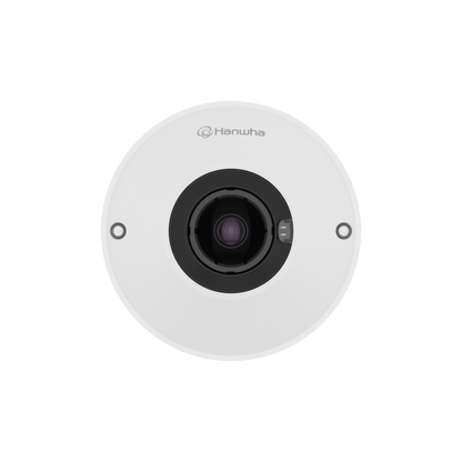 Cámara Ojo de Pez AI 12MP / Resolución 3584x2688 / Lente 1.76mm F1.8 / WDR 120dB / WiseNR II AI / Detección Persona-Vehiculo / PoE 7.3W / IP42 para uso interior