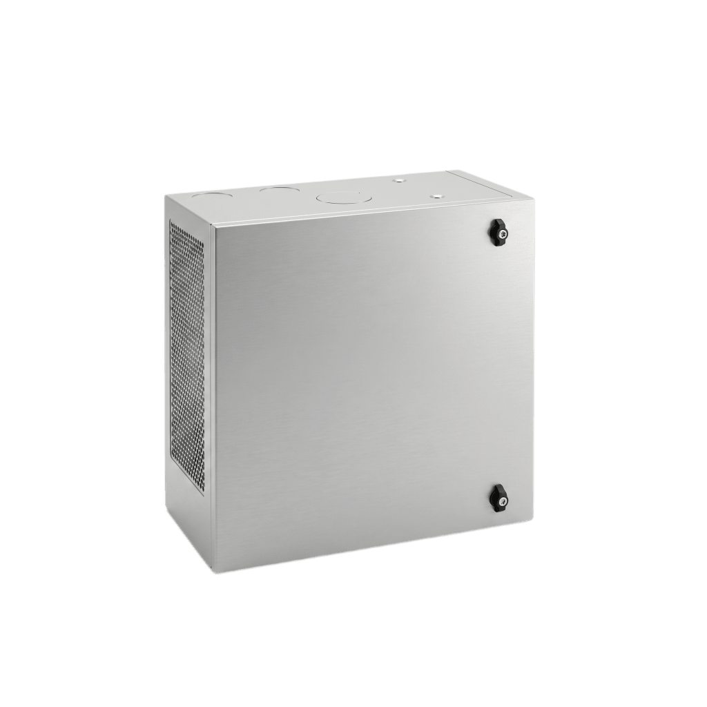Gabinete de Pared L-Box 12U / Acero 1.9 mm / 1219 x 610 x 313 mm / Puerta L 120° / RAL 7035 / Rack 19"