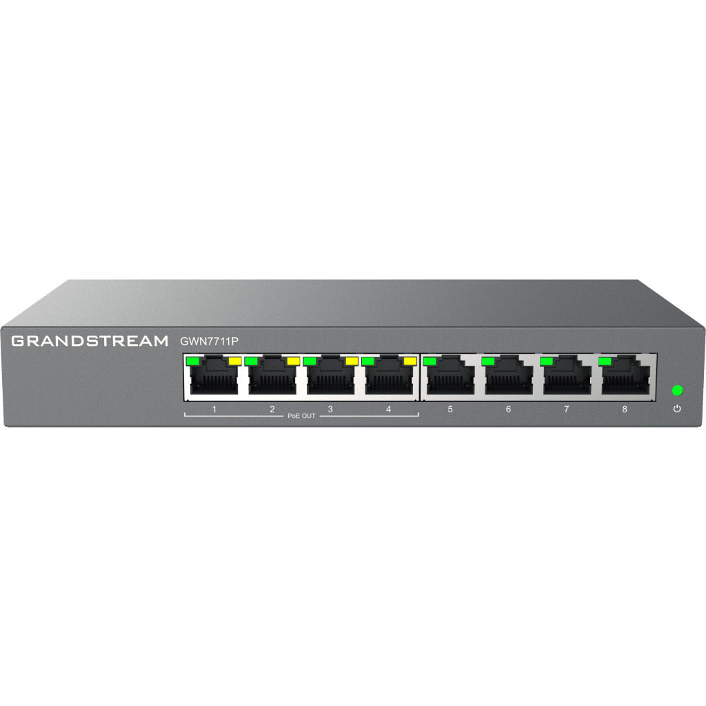 Switch de Red Administrable Capa 2 Lite / 8 Puertos Gigabit Ethernet / 4 Puertos PoE / VLAN / QoS / Snooping IGMP / Montaje en Pared y Escritorio / Compatible con GDMS