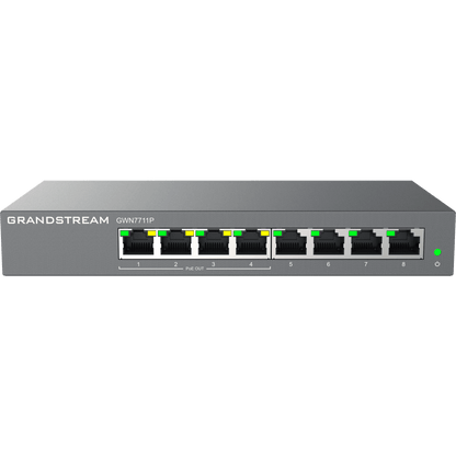 Switch de Red Administrable Capa 2 Lite / 8 Puertos Gigabit Ethernet / 4 Puertos PoE / VLAN / QoS / Snooping IGMP / Montaje en Pared y Escritorio / Compatible con GDMS