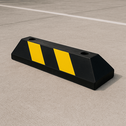 Tope Vehicular P / Estacionamiento / 55cm / Color Negro-Amarillo.