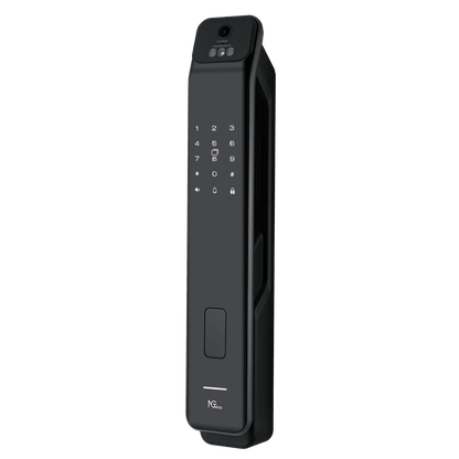 Cerradura Inteligente / Reconocimiento de Venas de la Palma / Reconocimiento Facial / Huella Dactilar / Video Intercom Bidireccional / Wi-Fi 2.4 GHz / App NGTeco Home / Auto Apertura y Cierre / Timbre Integrado / Aluminio / Puerta 45-60 mm (1.77-2.36 in)