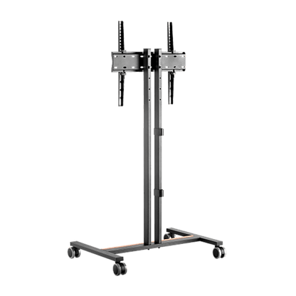Soporte Móvil para Pantalla | Compatibilidad VESA 200x200 hasta  600x400 / Ruedas con Frenos / Ajuste de Altura y Ángulo / Soporte para TV de hasta 55 Pulgadas / Capacidad de Peso 35 kg