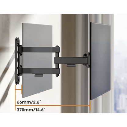 Soporte de Pared Articulado para Pantallas o Monitores | Compatibilidad VESA 75x75 - 200x200 / Hasta 43 Pulgadas | Capacidad Máxima de Carga 20 kg | Fabricado en Acero