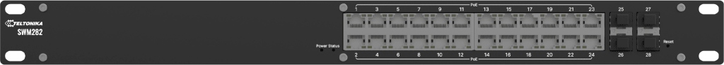 Switch Industrial Gestionado L2+, 24 Puertos Gigabit PoE+, 4 Puertos SFP, 300W PoE Budget, Rack 19", IP30, TSWOS