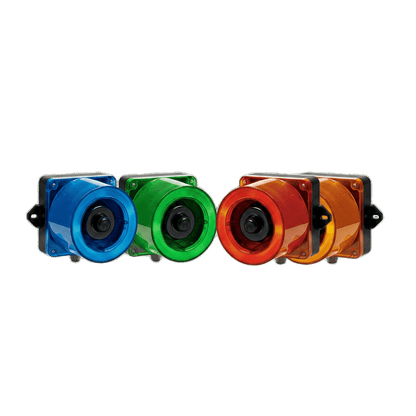 Combinacion de baliza LED color Rojo y sirena electrónica de 31 tonos resistente a la intemperie de volumen máx. 123 dB a 110-220 VCA