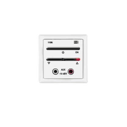 Módulo De Entrada Para Señal De Audio Auxiliar Con Encendido/Apagado Y Regulación De Volume, Color Blanco