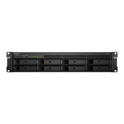 Servidor de Almacenamiento en Red RackStation RS1221+ | 8 Bahías | Expansión a 12 Bahías | CPU AMD Ryzen V1500B | 4 GB DDR4 ECC | RAID Soportado | 10/25GbE | Synology High Availability | Protección de Datos Integral.
