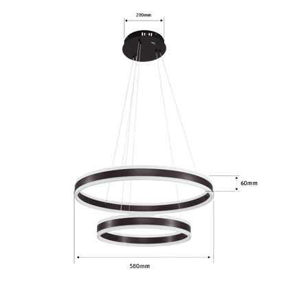 Lámpara de Techo LED / Chips LED Ahorra Energía 80% / 110W / Flujo Luminoso 8,800 lm / Montaje Sobreponer / Interior IP20 / Vida Útil 50,000 h