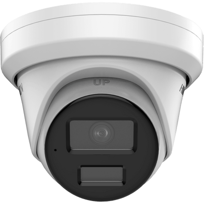 Turret IP 4 Megapixel / Lente 4 mm / Dual Light (40 mts IR + 40 mts Luz Blanca / DARKFIGHTER S / Microfono Integrado /  Exterior IP67 / WDR 130 dB /  4 Analíticos: AcuSense, Deteccion Facial, Conteo de Personas por Cruce y Zona