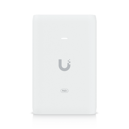 Adaptador PoE+ 2.5G / hasta 30 W / 48V 0.65A / (2) Puertos RJ45 MultiGigabit 2.5G / Salida PoE+ / LED Indicador / Ideal para APs UniFi WiFi 7 / / Protección contra Sobretensiones