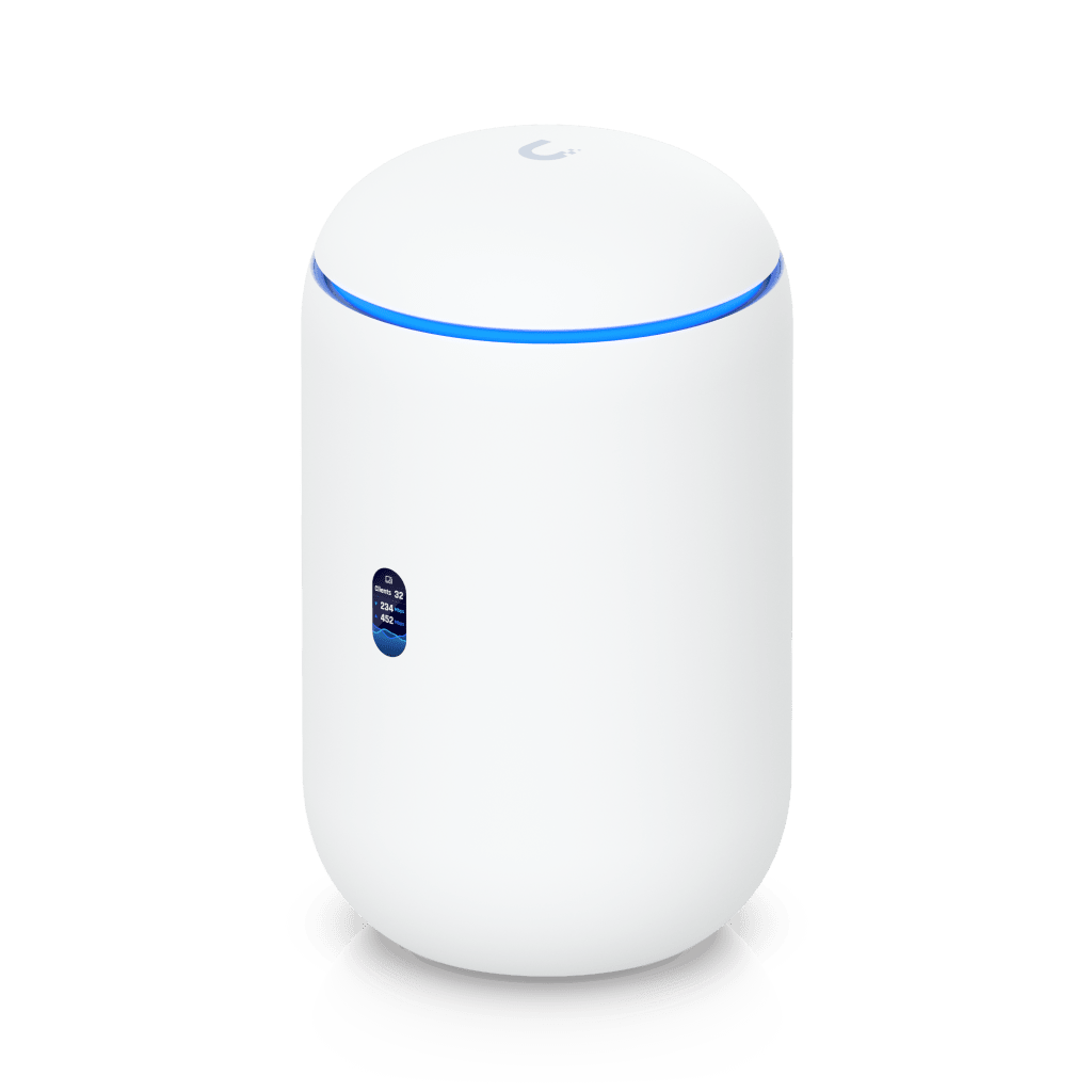 Dream Router 7 Cloud Gateway de 10G de Escritorio con WiFi 7 Integrado, Switch de 4 Puertos, Almacenamiento microSD y Compatibilidad Total con Full Stack UniFi