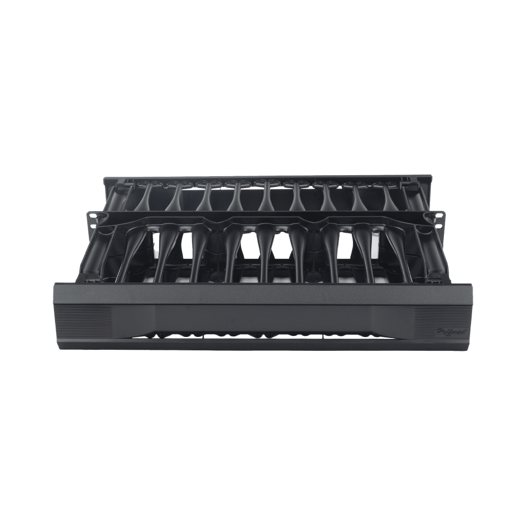 Organizador de Cables Horizontal CableTek, Doble (Frontal y Posterior), Para Rack de 19in, 2 UR