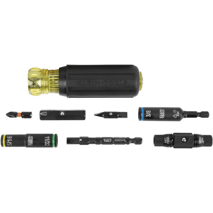 Destornillador / Llave de Tuercas 10 en 1 KNECT™ con Clasificación de Impacto / Compatible con Herramientas Eléctricas / Puntas Intercambiables / Portabrocas KNECT™ de 12 Puntos / Barra de Acero / Torque de 150 in-lb