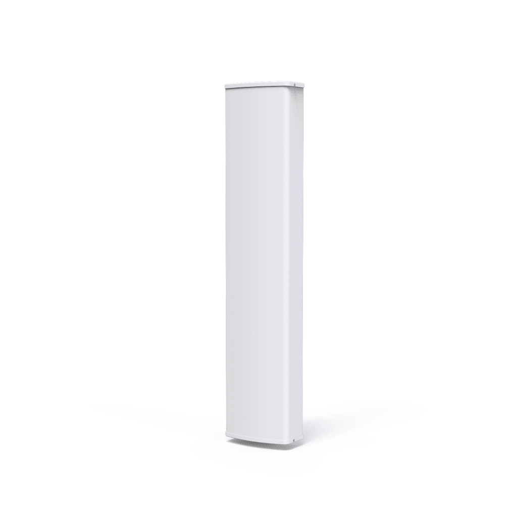 Antena Sectorial para Exterior / Frecuencia 1710-2190 MHz / Ganancia 18 dBi / Ancho de Banda 480 MHz / VSWR ≤1.5 / Potencia Máxima 200W / IP65 / Montaje en Tubo