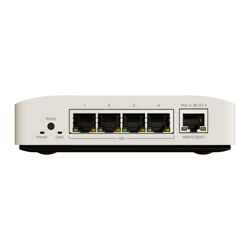 Cloud Router Switch / 4 puertos 10Gbps / Montaje en pared o Riel Din