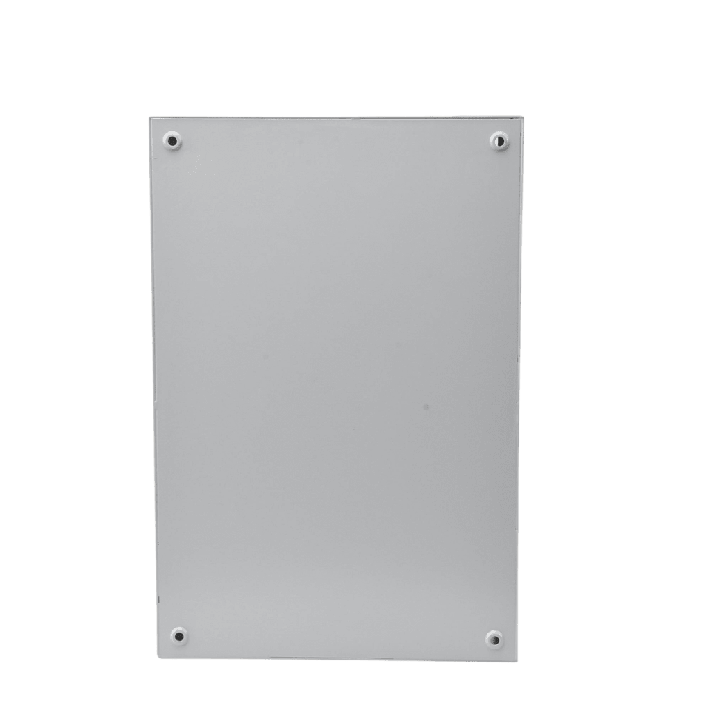 Gabinete de Acero, Nema 4 -IP 66 de 50 x 50 x 30 cm con Platina y certificado UL.