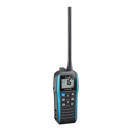 Radio Marina VHF Portátil / Flotante IPX7 / 5W Potencia Transmisión / USB-C / Eco Mode 14 Horas / Float'n Flash / AquaQuake / Rango 156-163 MHz