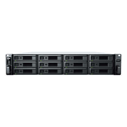 Unidad de Expansión RX1223RP | 12 Bahías HDD/SSD SATA 3.5" o 2.5" | Fuente de Alimentación Redundante | Compatible con Synology DSM | Plug-and-Play.