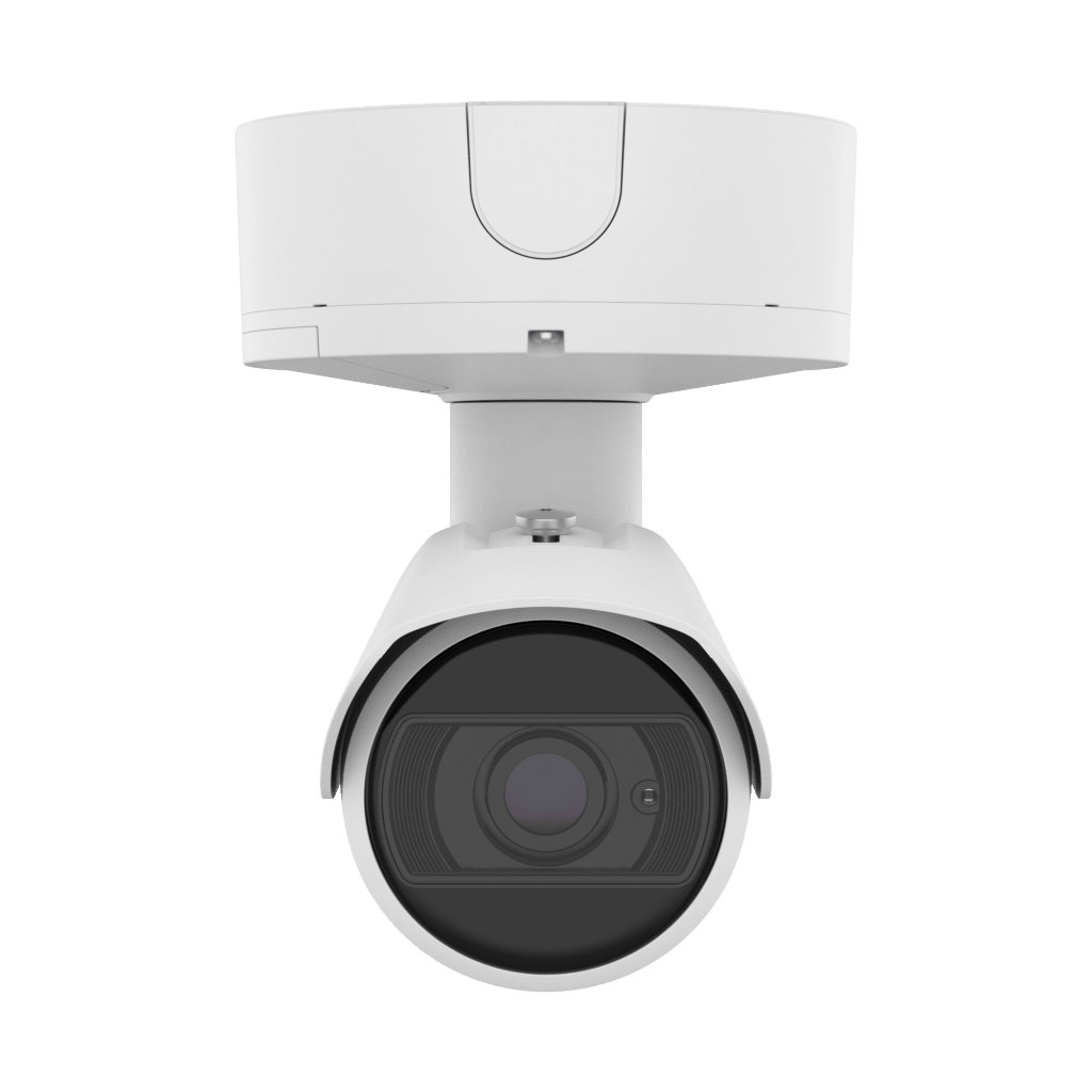 Cámara Bullet AI 8MP / Sensor 1/1.2" / Zoom Motorizado 2.25x 5.9-13.3 mm / WiseIR 60 m (196.85 ft) / Análisis Inteligente IA / IP66/IP67 / Wisenet 9 / Dual NPU / 4GB RAM