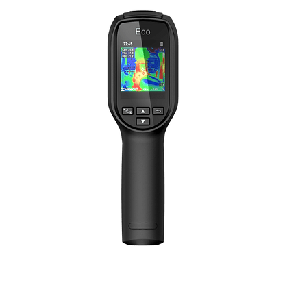 ECO - Cámara Termográfica Portátil / Rango de temperatura de -20 °C a 550 °C / Alta precisión ±2℃/±2% / Resolución super IR 240 x 240 / Pantalla LCD 2.4" / puntero láser / IP54 / Memor