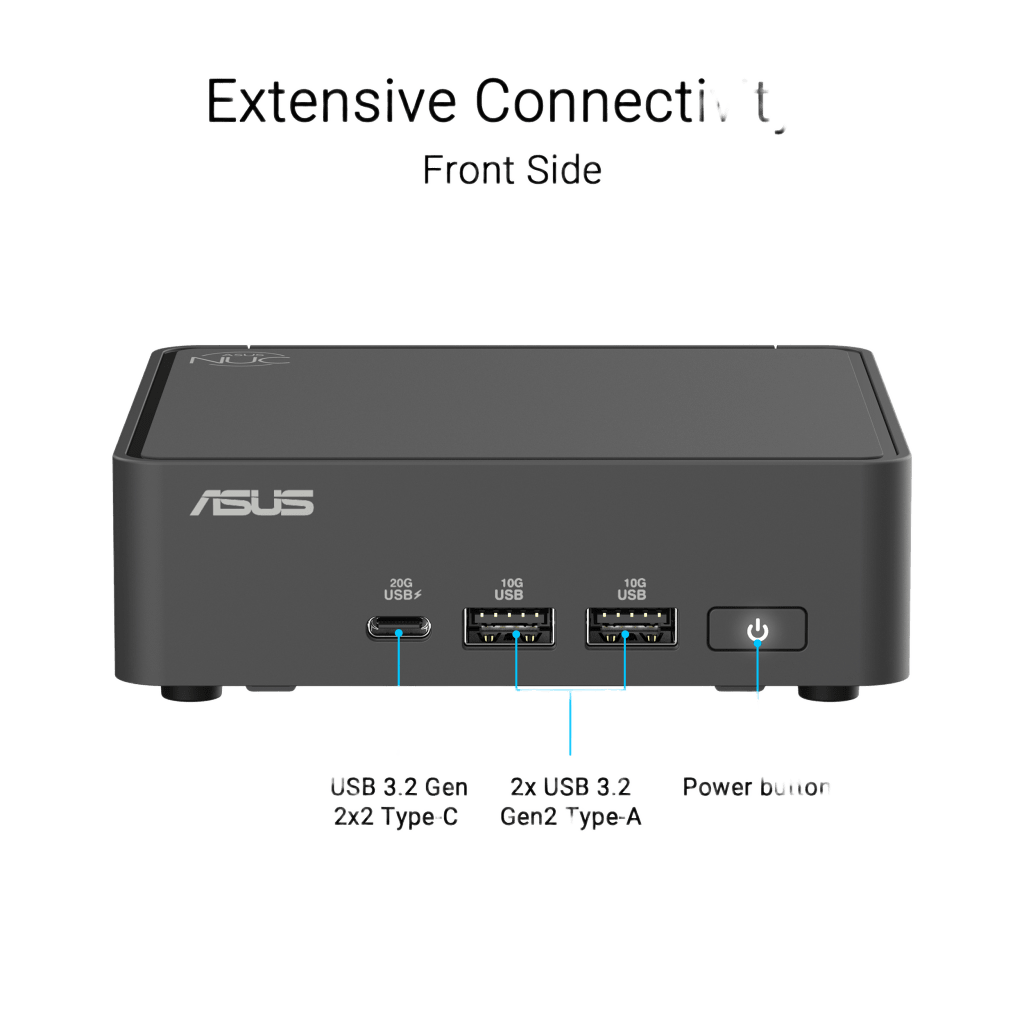 Mini PC NUC Barebone / Core i5 -210H / WiFi 7 y 2.5 GbE / Bluetooth / incluye Memoria RAM, SSD y S.O. /  Incluye Fuente