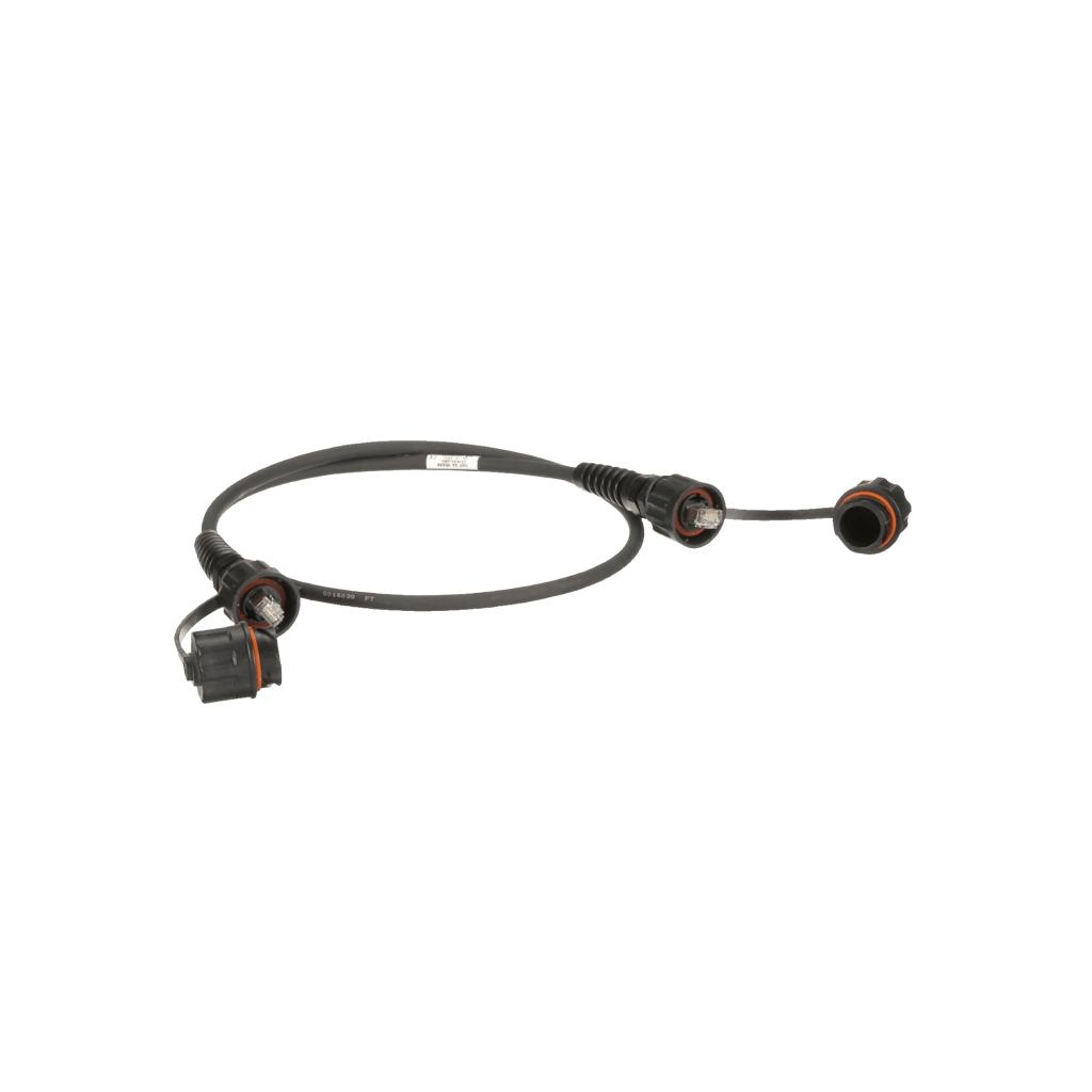 Patch Cord Cat6A IndustrialNet, Blindado S/FTP, Con Plug Industrial y Tapa en Cada Extremo, 5 Metros