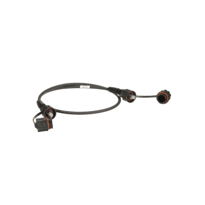 Patch Cord Cat6A IndustrialNet, Blindado S/FTP, Con Plug Industrial y Tapa en Cada Extremo, 5 Metros