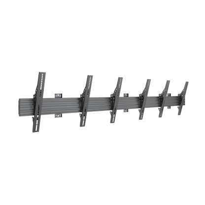 Soporte de Pared para TV / Riel Triple 400T / Capacidad 110 lbs (50 kg) / Compatible 32"-65" / VESA 100x100-600x400 mm / Ajuste Ángulo 5°-15° / Montaje Profesional