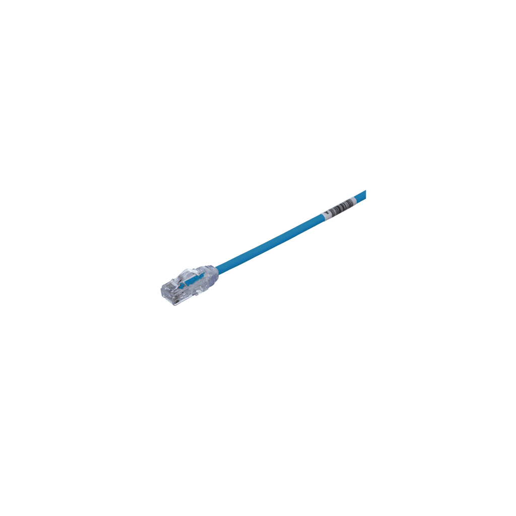 Cable de Parcheo UTP Cat6A, CM/LSZH, Diámetro Reducido (28AWG), Color Azul, 8 Metros (26.25 Pies)