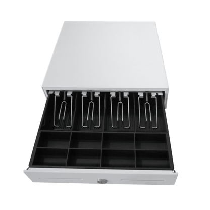 Cajón para Efectivo / Serie MK / 4 Compartimentos Billetes 5-8 Monedas / Clips Metálicos / Ranura de Inserción / Punto de Venta