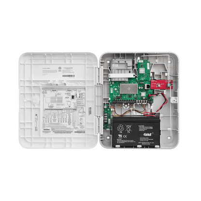 Panel de Control VISTAH3 / 64 Zonas / 8 Zonas Cableadas y 56 Inalámbricas / Compatible con PROSiX / 4 Ranuras de Expansión / Slot para Triple Comunicación IP-Celular-Wi-Fi / Integración Z-Wave por Modulo / Compatible con Total