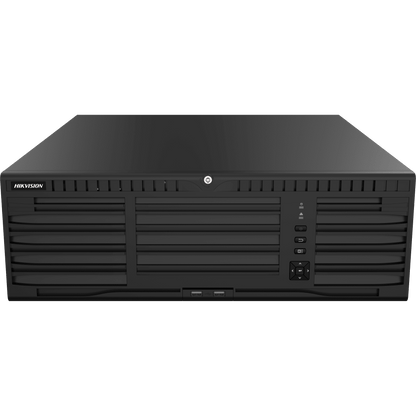 [AcuSeek] NVR 32 Megapixel (4K) / 64 Canales IP / AcuSense / ANPR / Conteo de Personas / Heat Map / 16 Bahías de Disco Duro / 2 Tarjetas de Red / Soporta RAID con Hot Swap / 2 HDMI en 8K / Soporta POS / Alarmas I/O / ACU
