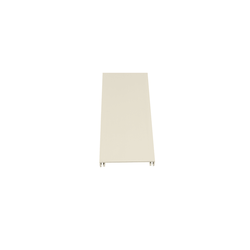 Cubierta para canaleta T-70, de PVC rígido, 70.1 x 9.1 x 1800 mm, Color Blanco Mate