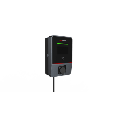 Estación de Carga AC para Vehículos Eléctricos Montaje en Pared / 22 kW / IEC62196-Type2 / 7" LCD / Protecciones Múltiples / IP55 IK07 / 4G-WiFi-Ethernet / OCPP Compatible