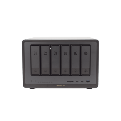 NAS UGREEN NASync DXP6800 Pro / Intel Core i5-1235U 10 Núcleos / 6 Bahías SATA + 2 M.2 NVMe / 2 Puertos Thunderbolt 4 / 2 Puertos 10GbE / 8K HDMI / PCIe 4.0 x4 / DDR5 Hasta 64GB / Compatibilidad Multiplataforma