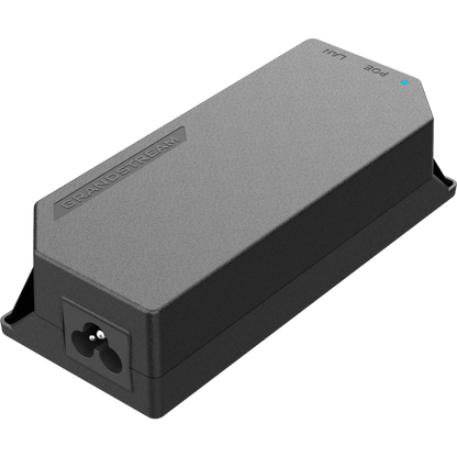 PoE Injector Grandstream 15W MultiGigabit / Compatible con IEEE 802.3af / 1x 2.5Gbps RJ45 LAN IN / 1x 2.5Gbps RJ45 LAN OUT con PoE 15.5W / 100~240VAC / 54VDC / Plug-and-Play / FCC, CE, RCM, IC