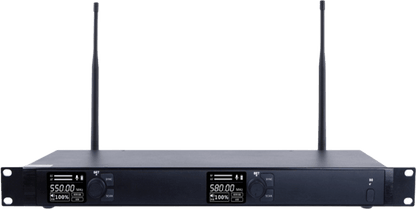 Receptor Inalámbrico Dual Canal Digital U-Band | 4 Bandas de Frecuencia (470-830 MHz) | Transmisión Digital pi/4-DQPSK | Pantalla TFT-LCD 2.2" | Anti-Interferencia con ID Code Pilot | Salidas Balanceadas y Desbalanceadas | Ecualizacion