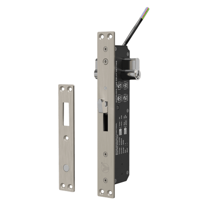 Cerradura eléctrica para puertas corredizas tipo gancho / apertura con llave ambos lados / IP65